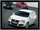 GTI, Czerwony, Biały, Golf 5, Czarny