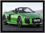 2017, Zielone, Audi R8 Spyder V10 Plus